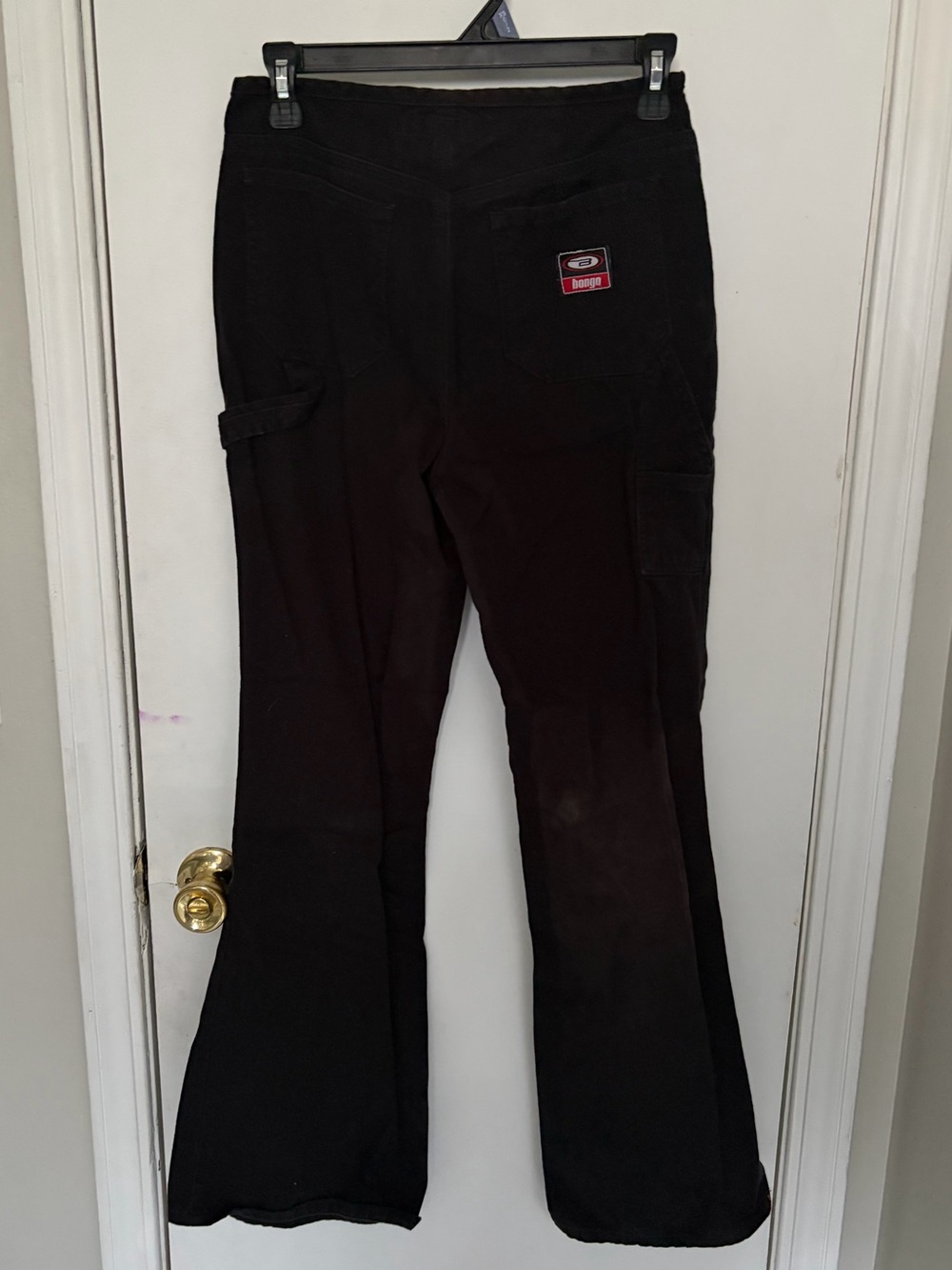 y2k/90’s low rise Bongo Black Carpenter Flared Work Pants - SIZE 7